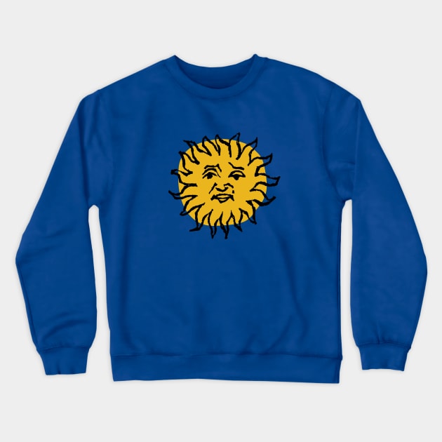 Medieval Sun Crewneck Sweatshirt by hanoded